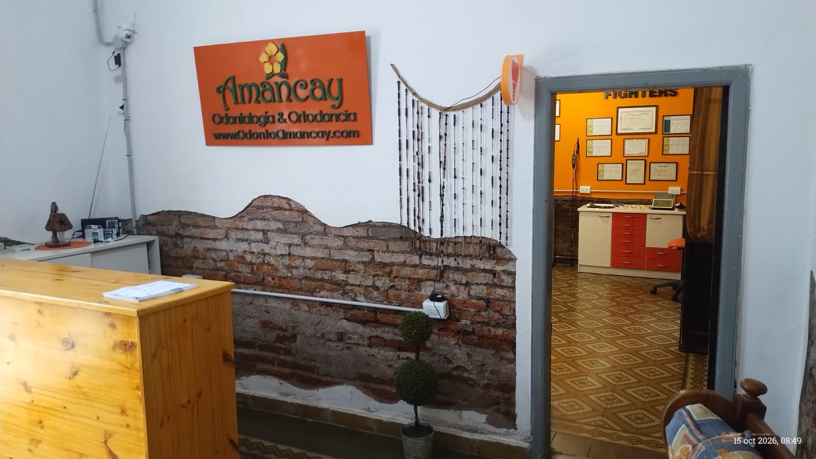 Recepción del consultorio odontológico Amancay en Jesús María